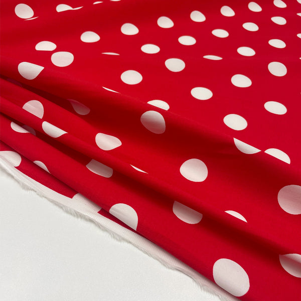 Tissu Satin, Coton - Pois, Madalena