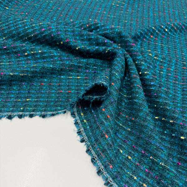Tissu Tweed, Polyester - Canard, Lucente