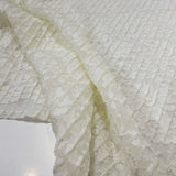 Pleated Lace, Polyester - Ivory, Miravet