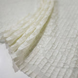 Pleated Lace, Polyester - Ivory, Miravet