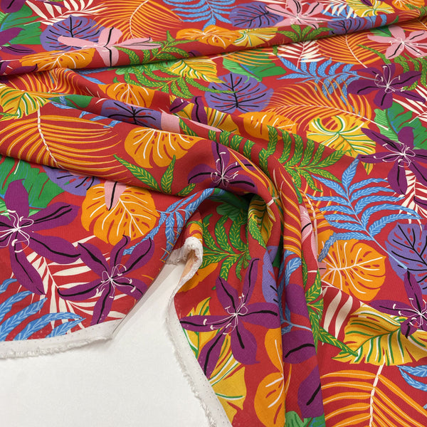 Crepe fabric, Viscose - 2 colors, Tropicala