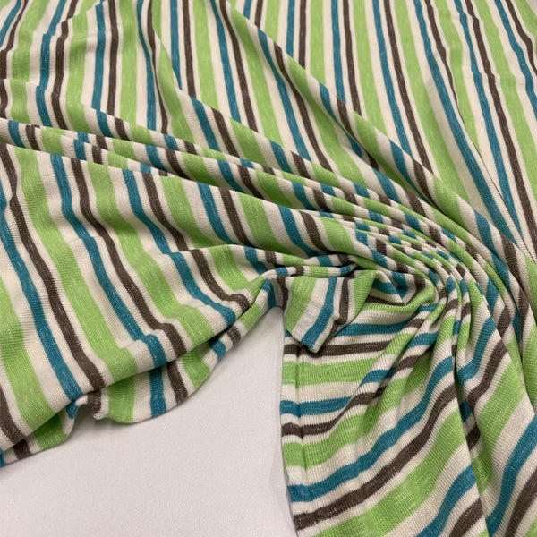 Jersey knit fabric, viscose - Striped, Diurno