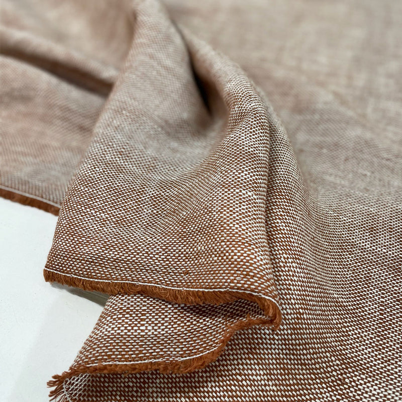 Linen fabric - Rust