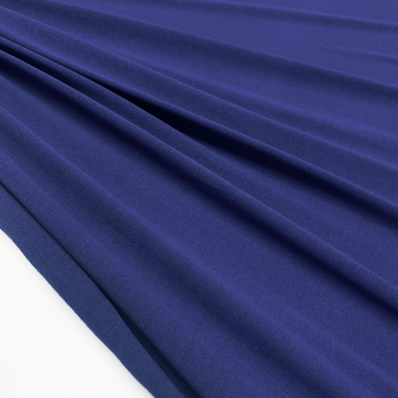 Blue ink Jersey cotton fabric, shop on your online store en.tessuti.fr