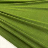 Khaki Jersey cotton fabric green, shop now on en.tessuti.fr