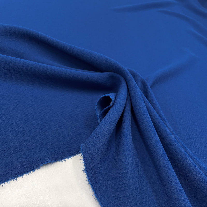 Fabric Crepe Blue Made In Italy, to find on en.tessuti.fr
