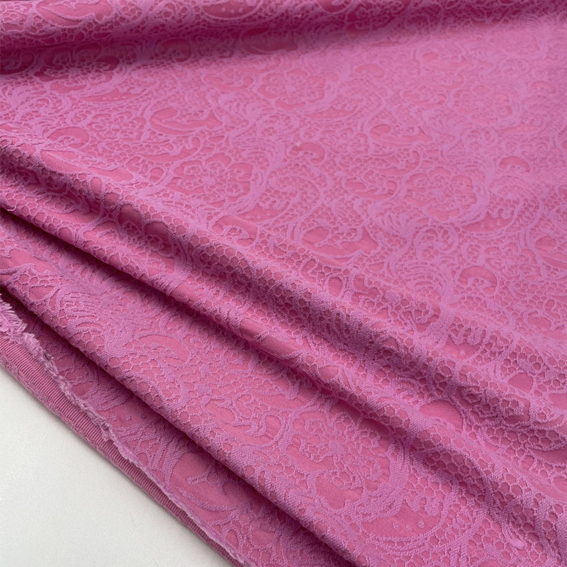 Jacquard fabric, cotton - Pink, Rosie