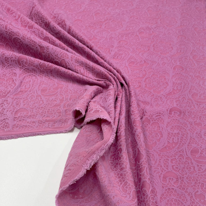 Jacquard fabric, cotton - Pink, Rosie