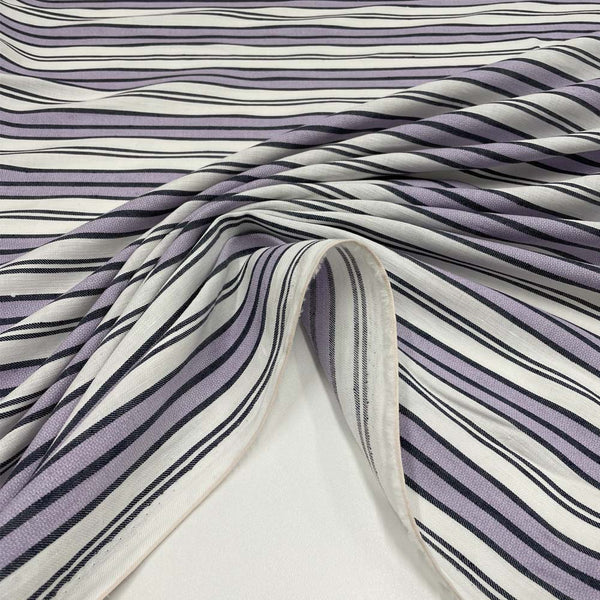 Linen and cotton fabric - Striped, Milo