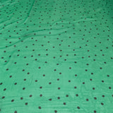 Silk chiffon fabric - Black dots, Linosa