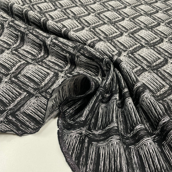 Jacquard fabric, double sided - Losange, Bushwick