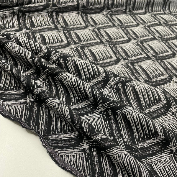 Jacquard fabric, double sided - Losange, Bushwick