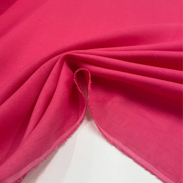 Tissu lin - Rose bardot, Lilia