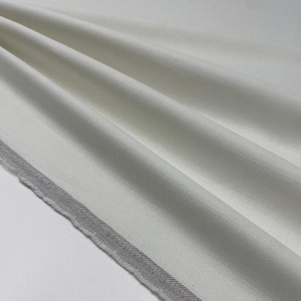 Tissu lin - Blanc, Maida
