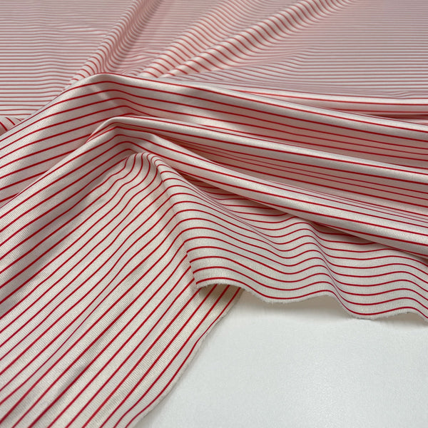 Tissu Jersey Maillot - Rayé, Marina