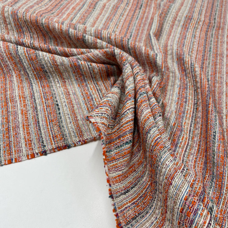 Tissu tweed lin - 2 coloris, Ada