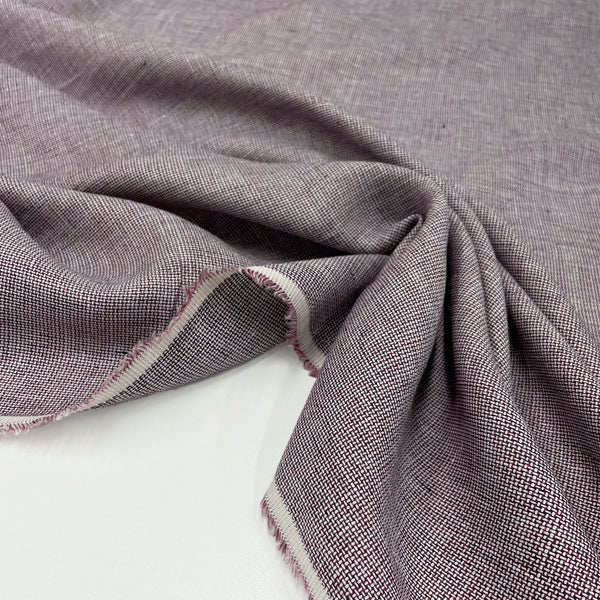 Tissu lin, demi-natté - 2 coloris, Mattia
